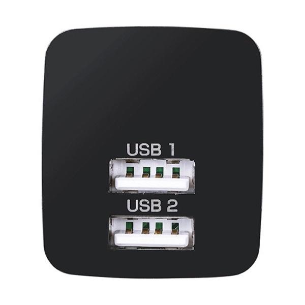 SANWA SUPPLY(サンワサプライ) タブレット／スマートフォン対応［USB給電］　AC - USB充電器 2.4A （2ポート・ブラック）　ACA-IP44BK 【864】 [振込不可]｜y-sofmap｜03