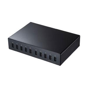 SANWA SUPPLY(サンワサプライ) AC - USB充電器 タブレット・スマホ対応 20A [10ポート：USB-A]   ACA-IP68 | SANWA SUPPLY