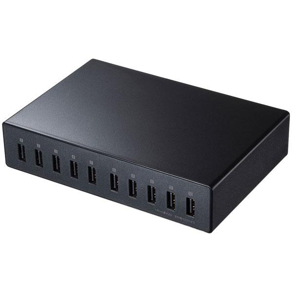 SANWA SUPPLY(サンワサプライ) AC - USB充電器 タブレット・スマホ対応 20A [10ポート：USB-A]   ACA-IP68 | SANWA SUPPLY | 01