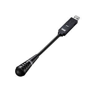 SANWA SUPPLY(サンワサプライ) MM-MCU02BK マイク  ブラック ［USB］ | SANWA SUPPLY