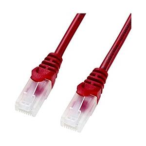 【在庫限り】 SANWA SUPPLY(サンワサプライ) LA-Y5TS-10R カテゴリー5e対応ツメ折れ防止LANケーブル (10m/簡易パッケージ/レッド) [振込不可] | SANWA SUPPLY