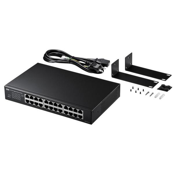 SANWA SUPPLY(サンワサプライ) Giga対応スイッチングハブ（24ポート・ループ検知機能付き）   LAN-GIGAH24L | SANWA SUPPLY