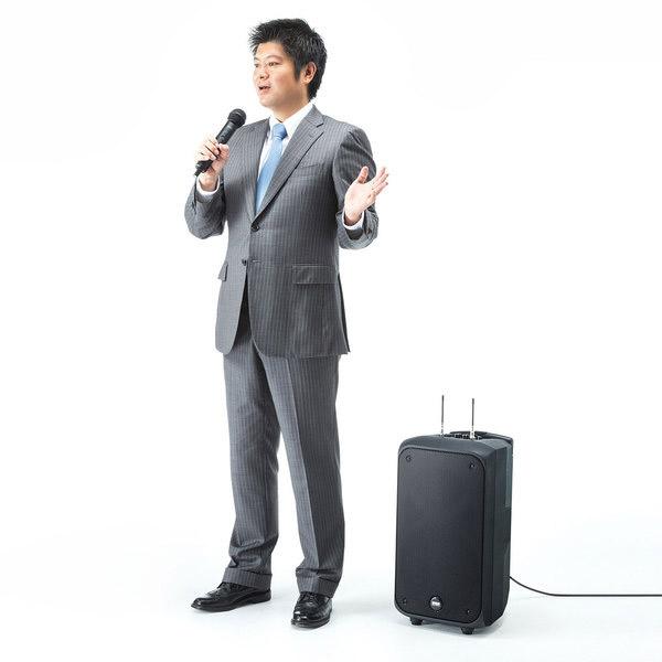 SANWA SUPPLY(サンワサプライ) ワイヤレスマイク付き拡声器スピーカー MM-SPAMP8 【864】 | SANWA SUPPLY | 02
