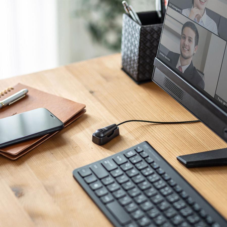 SANWA SUPPLY(サンワサプライ) MM-MCF03BK PCマイク   ［φ3.5mmミニプラグ］ | SANWA SUPPLY | 03