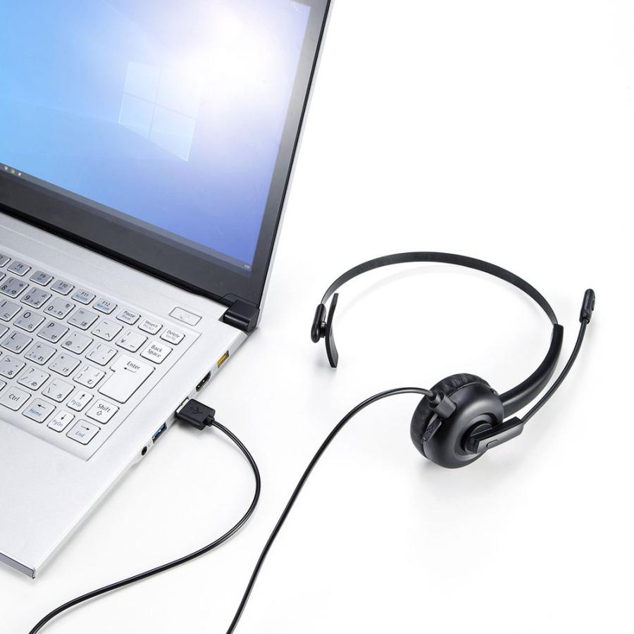 SANWA SUPPLY(サンワサプライ) ヘッドセット   MM-BTMH58BK ［ワイヤレス（Bluetooth） /片耳 /ヘッドバンドタイプ］ 【864】 | SANWA SUPPLY | 08