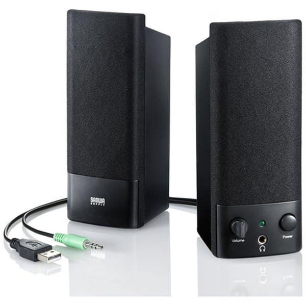 SANWA SUPPLY(サンワサプライ) MM-SPL2NU3 PCスピーカー USB-A / 3.5mm接続  ブラック ［USB電源］ | SANWA SUPPLY | 05