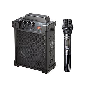 SANWA SUPPLY(サンワサプライ) ワイヤレスマイク付き拡声器スピーカー(バッテリー内蔵・ワイヤレスマイク1本対応)   MM-SPAMP17 | SANWA SUPPLY