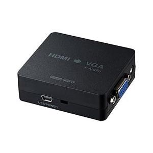 SANWA SUPPLY(サンワサプライ) ［HDMI メス−メス D-sub15pin］　HDMI信号VGA変換コンバーター　ブラック　VGA-CVHD1 | SANWA SUPPLY