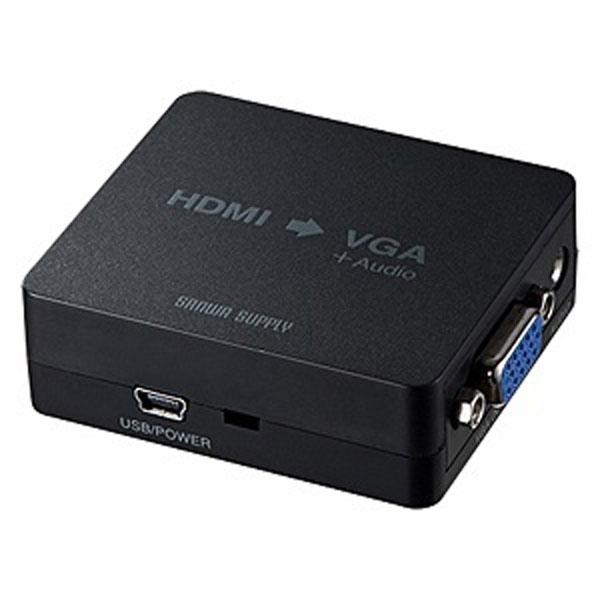 SANWA SUPPLY(サンワサプライ) ［HDMI メス−メス D-sub15pin］　HDMI信号VGA変換コンバーター　ブラック　VGA-CVHD1 | SANWA SUPPLY | 01