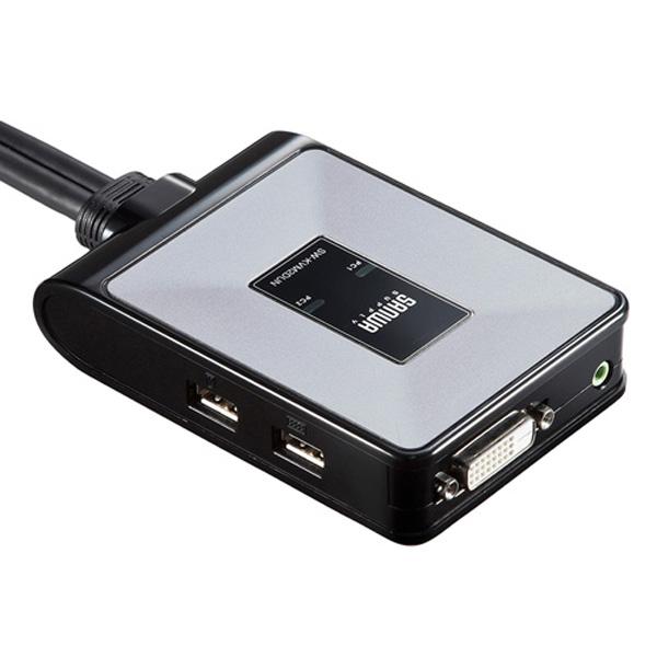 SANWA SUPPLY(サンワサプライ) SW-KVM2DUN  ディスプレイエミュレーション対応DVIパソコン自動切替器(2:1) | SANWA SUPPLY | 04