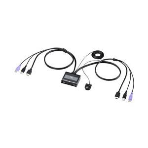 SANWA SUPPLY(サンワサプライ) HDMI対応手元スイッチ付きパソコン自動切替器(2:1)　SW-KVM2WHU | SANWA SUPPLY