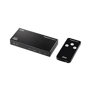 SANWA SUPPLY(サンワサプライ) DisplayPort切替器 [3入力 /1出力 /8K対応 /手動]  SW-DP31R ［手動］ | SANWA SUPPLY