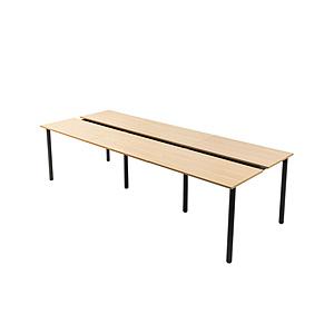 SANWA SUPPLY(サンワサプライ) フリーアドレスデスク [W2700ｘD1000ｘH720mm]  薄い木目 EHD-MTG270100LM | SANWA SUPPLY