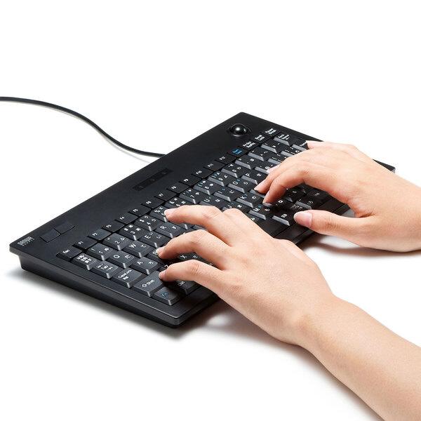 SANWA SUPPLY(サンワサプライ) 有線キーボード［USB 1.5m・Win・日本語89キー］トラックボール内蔵 SKB-TR03BK | SANWA SUPPLY | 04