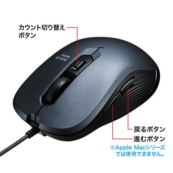 SANWA SUPPLY(サンワサプライ) 有線ブルーLEDマウス MA-BL114GM [振込不可] | SANWA SUPPLY | 03