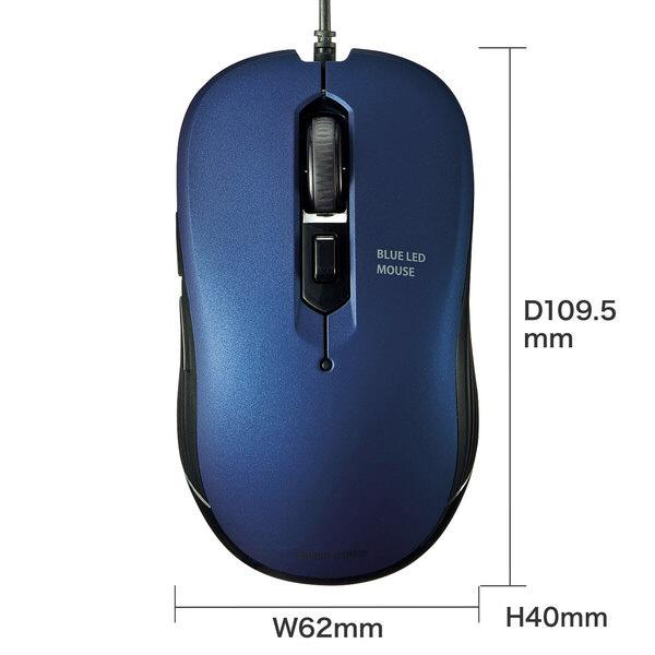 SANWA SUPPLY(サンワサプライ) 有線ブルーLEDマウス MA-BL114BL | SANWA SUPPLY | 06