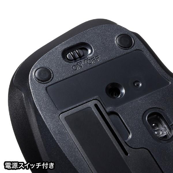 SANWA SUPPLY(サンワサプライ) MA-WBL134GM　ワイヤレスブルーLEDマウス [USB-A/2+2ボタン/ガンメタ] | SANWA SUPPLY | 06