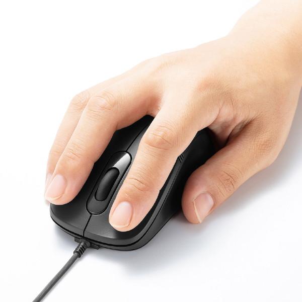 SANWA SUPPLY(サンワサプライ) MA-BL138BK　有線ブルーLEDマウス [3ボタン・ブラック] | SANWA SUPPLY | 01