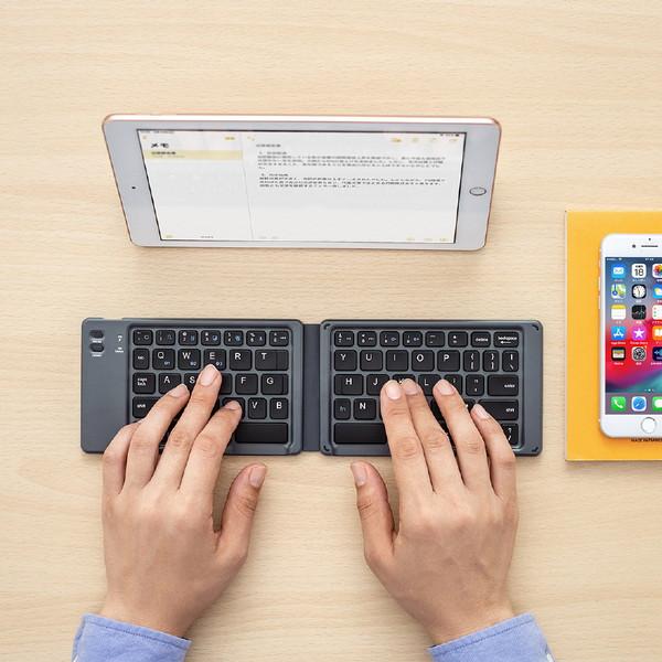 SANWA SUPPLY(サンワサプライ) SKB-BT30BK　折りたたみ式Bluetoothキーボード（iOS対応・ブラック） | SANWA SUPPLY | 03