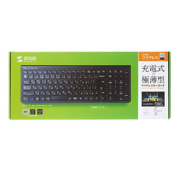 SANWA SUPPLY(サンワサプライ) ワイヤレススリムキーボード SKB-WL31BK | SANWA SUPPLY | 10