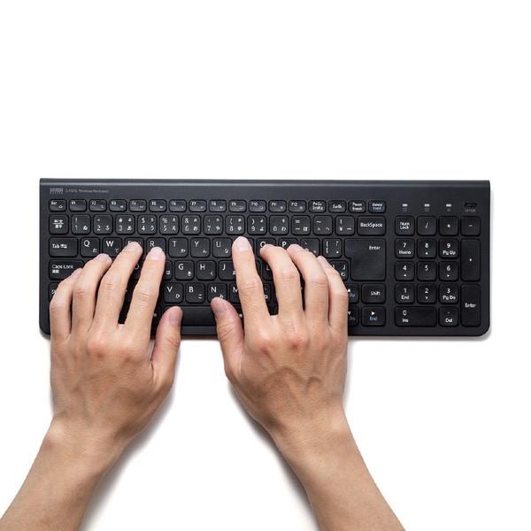 SANWA SUPPLY(サンワサプライ) ワイヤレススリムキーボード SKB-WL31BK | SANWA SUPPLY | 02