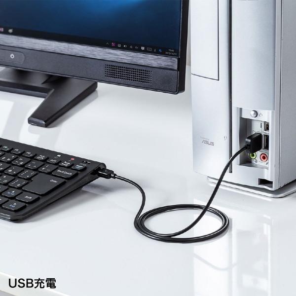 SANWA SUPPLY(サンワサプライ) ワイヤレススリムキーボード SKB-WL32BK [USB /ワイヤレス] | SANWA SUPPLY | 04