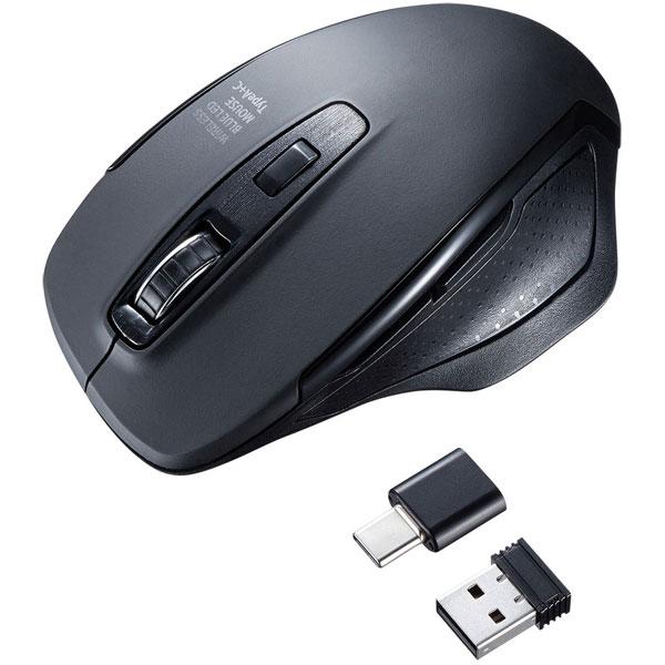 SANWA SUPPLY(サンワサプライ) マウス  ブラック MA-WBLC169BK ［BlueLED /無線(ワイヤレス) /5ボタン /USB］ | SANWA SUPPLY | 01