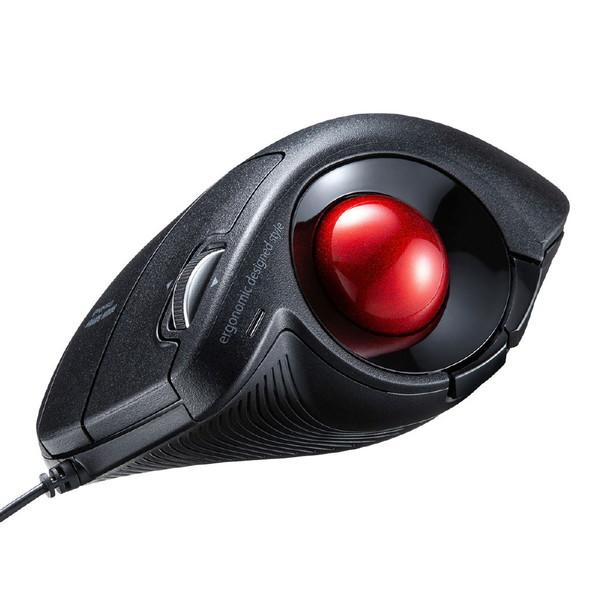 SANWA SUPPLY(サンワサプライ) トラックボール   MA-TB177BK ［IR LED /有線 /5ボタン /USB］ | SANWA SUPPLY