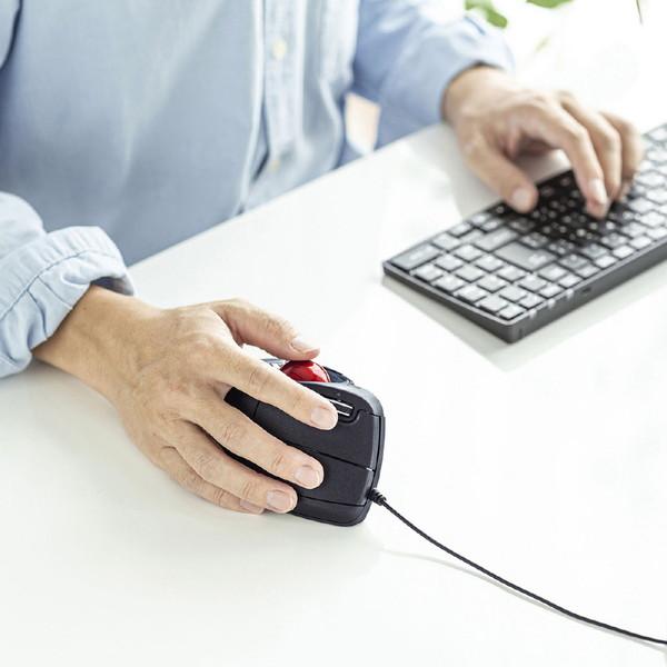 SANWA SUPPLY(サンワサプライ) トラックボール   MA-TB177BK ［IR LED /有線 /5ボタン /USB］ | SANWA SUPPLY | 10