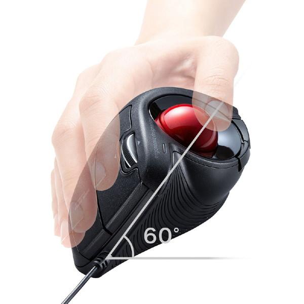 SANWA SUPPLY(サンワサプライ) トラックボール   MA-TB177BK ［IR LED /有線 /5ボタン /USB］ | SANWA SUPPLY | 01