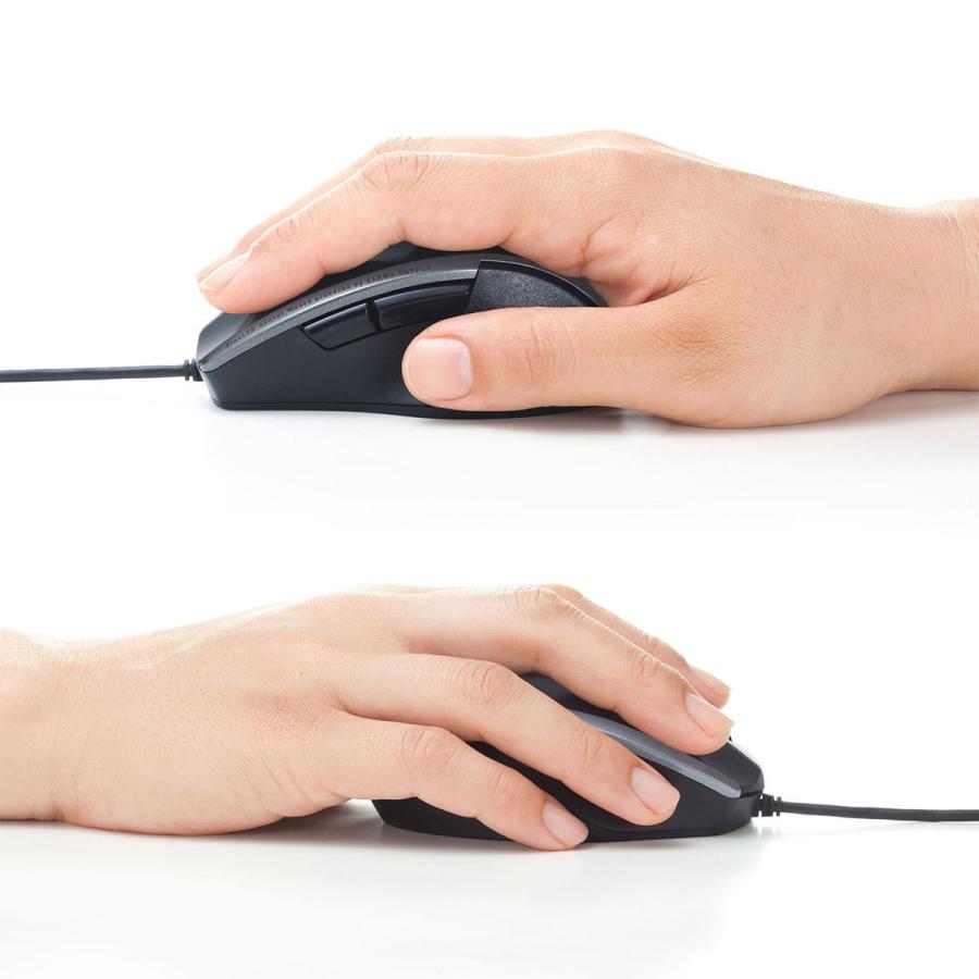 SANWA SUPPLY(サンワサプライ) マウス  ブラック MA-BL168BK ［BlueLED /有線 /5ボタン /USB］ 【864】 | SANWA SUPPLY | 04