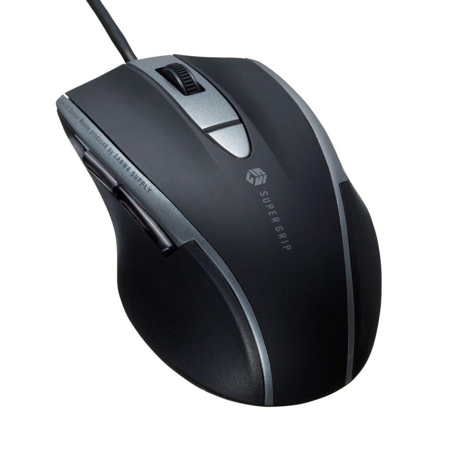 SANWA SUPPLY(サンワサプライ) マウス  ブラック MA-BL168BK ［BlueLED /有線 /5ボタン /USB］ 【864】 | SANWA SUPPLY | 07