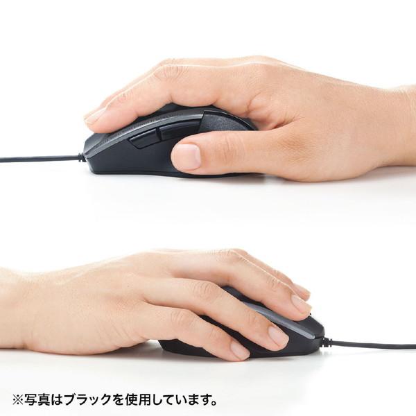 SANWA SUPPLY(サンワサプライ) マウス  レッド MA-BL168R ［BlueLED /有線 /5ボタン /USB］ | SANWA SUPPLY | 03