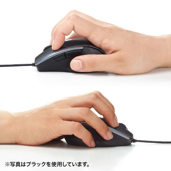 SANWA SUPPLY(サンワサプライ) マウス  レッド MA-BL168R ［BlueLED /有線 /5ボタン /USB］ | SANWA SUPPLY | 04