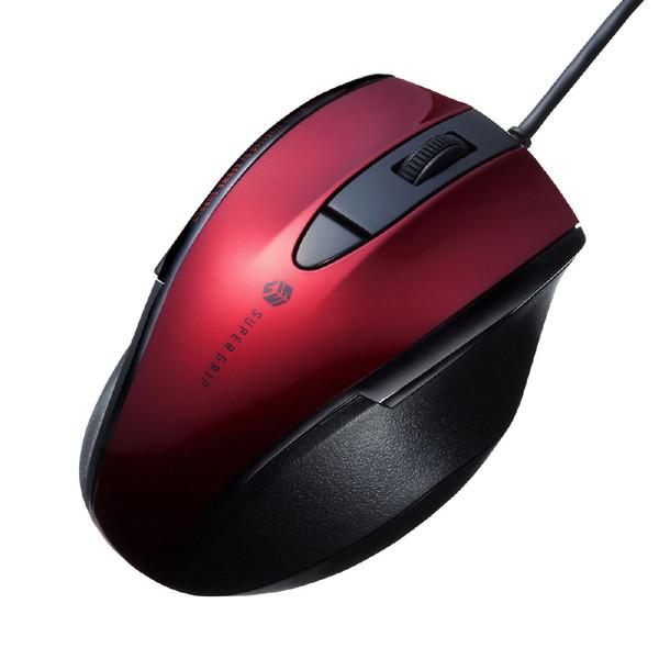 SANWA SUPPLY(サンワサプライ) マウス  レッド MA-BL168R ［BlueLED /有線 /5ボタン /USB］ | SANWA SUPPLY | 07