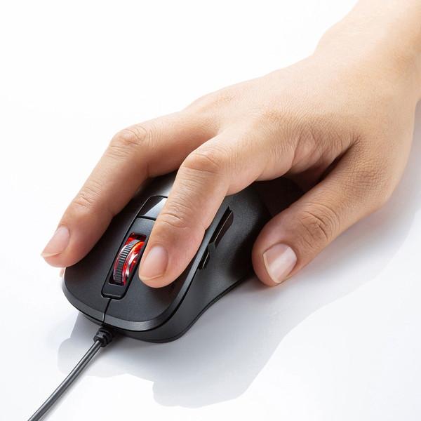 SANWA SUPPLY(サンワサプライ) マウス  ブラック MA-BLC156BK ［BlueLED /有線 /5ボタン /USB (Type-C)］ | SANWA SUPPLY | 07