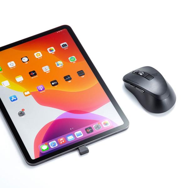 SANWA SUPPLY(サンワサプライ) マウス  ブラック MA-WBLC153BK ［BlueLED /無線(ワイヤレス) /5ボタン /USB (Type-C)］ | SANWA SUPPLY | 02