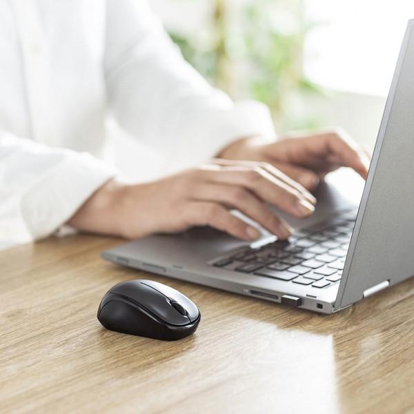 SANWA SUPPLY(サンワサプライ) マウス (Chrome/Mac/Windows11対応) ダークシルバー MA-WBS311DS ［BlueLED /無線(ワイヤレス) /3ボタン /USB］ | SANWA SUPPLY | 07