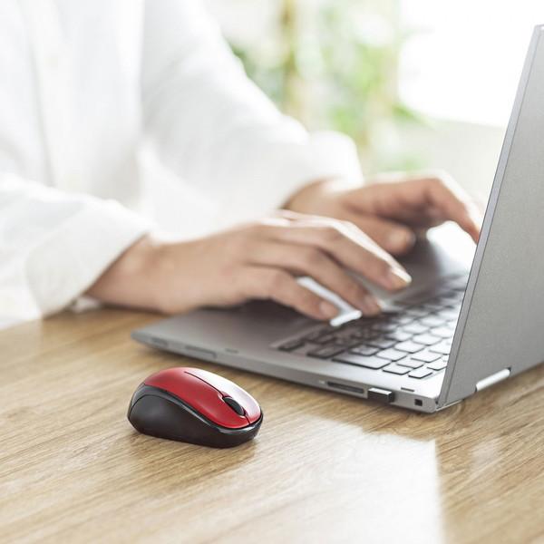 SANWA SUPPLY(サンワサプライ) マウス (Chrome/Mac/Windows11対応) レッド MA-WBS311R ［BlueLED /無線(ワイヤレス) /3ボタン /USB］ | SANWA SUPPLY | 07