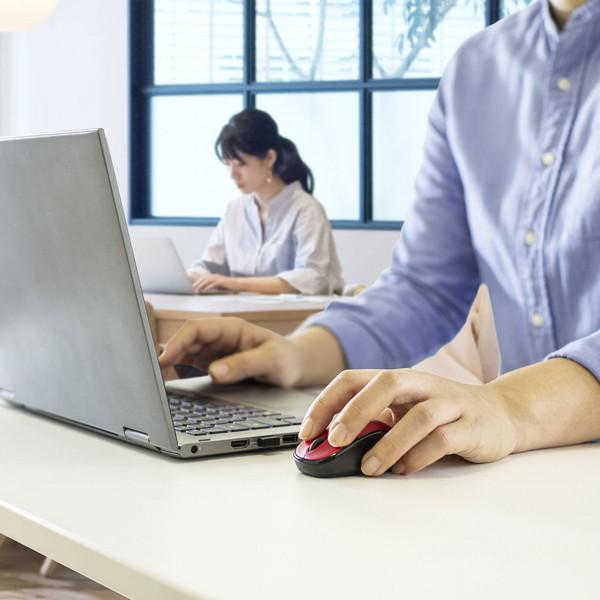 SANWA SUPPLY(サンワサプライ) マウス (Chrome/Mac/Windows11対応) レッド MA-WBS311R ［BlueLED /無線(ワイヤレス) /3ボタン /USB］ | SANWA SUPPLY | 09