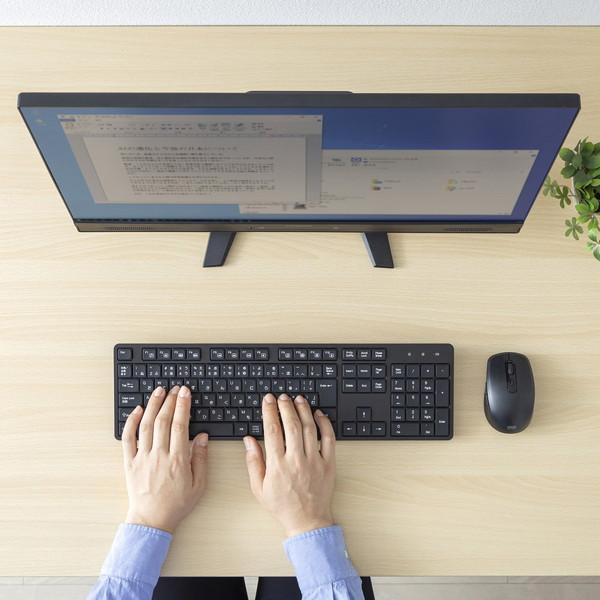 SANWA SUPPLY(サンワサプライ) キーボード・マウスセット 109キー(Windows11対応) ブラック SKB-WL37SETBK ［ワイヤレス /USB］ | SANWA SUPPLY | 03