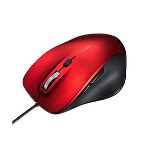 SANWA SUPPLY(サンワサプライ) マウス (Chrome/Mac/Windows11対応) レッド MA-SBL198RN ［BlueLED /有線 /5ボタン /USB］ | SANWA SUPPLY