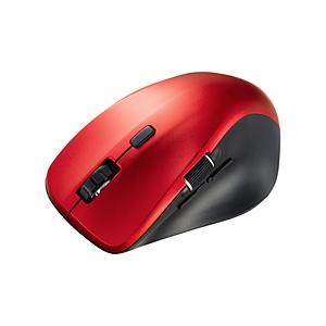 SANWA SUPPLY(サンワサプライ) マウス (Chrome/Android/iPadOS/iOS/Mac/Windows11対応) レッド MA-BBS523R ［BlueLED /無線(ワイヤレス) /5ボタン /Bluetooth］ | SANWA SUPPLY