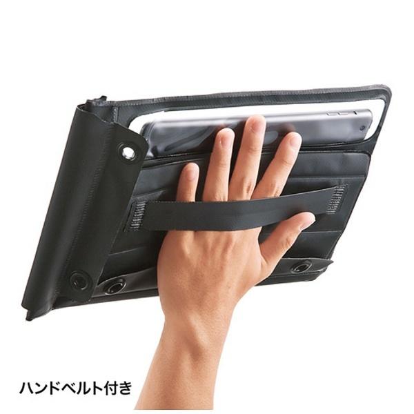 SANWA SUPPLY(サンワサプライ) 10.1インチタブレット対応［横幅 270mm］　防水防塵ケース スタンド・ショルダーベルト付き　ブラック　PDA-TABWPST10BK | SANWA SUPPLY | 02