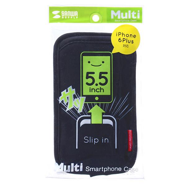 SANWA SUPPLY(サンワサプライ) マルチスマートフォンケース（5.5インチ用） PDA-SPC15BK [振込不可] | SANWA SUPPLY | 05