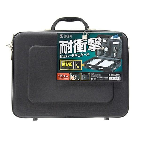 SANWA SUPPLY(サンワサプライ) ノートPC対応[15.6インチワイド] セミハードパソコンケース ブラック BAG-EVA6BKN | SANWA SUPPLY | 05