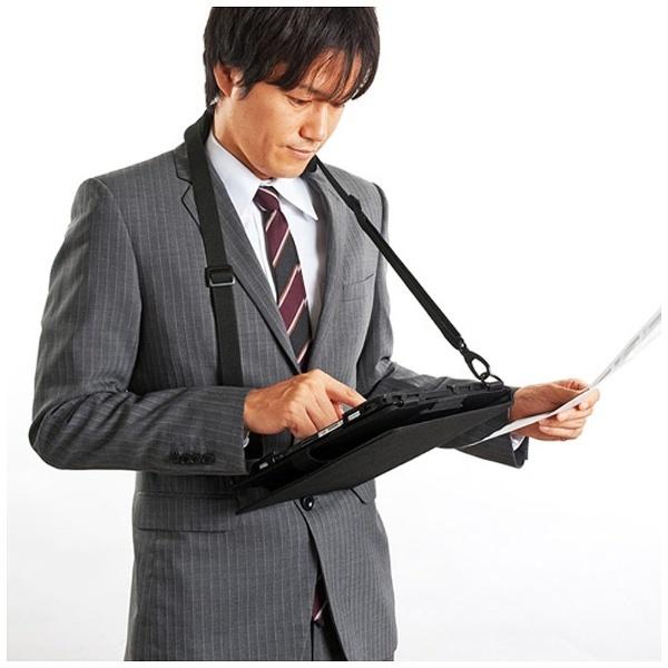SANWA SUPPLY(サンワサプライ) 10.1インチタブレット対応［横幅 245〜285mm］　ショルダーベルト付きケース スタンド機能付き　ブラック　PDA-TAB4ST | SANWA SUPPLY | 01