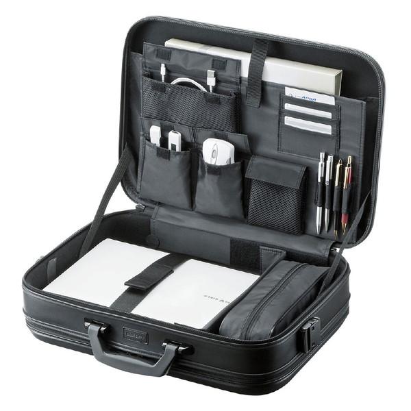 SANWA SUPPLY(サンワサプライ) セミハードPCケース（17.3型ワイド・ダブルタイプ・ブラック） BAG-716BK2 | SANWA SUPPLY | 01