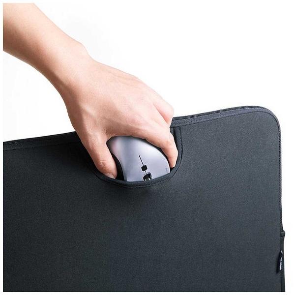 SANWA SUPPLY(サンワサプライ) ノートPC対応〔15.6型ワイド〕　ポケット付きインナーケース　ブラック　IN-WETP15BK | SANWA SUPPLY | 01