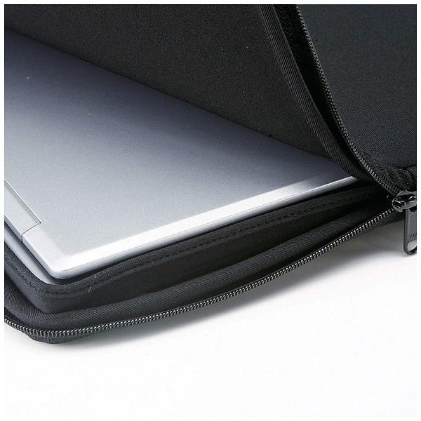 SANWA SUPPLY(サンワサプライ) ノートPC対応〔15.6型ワイド〕　ポケット付きインナーケース　ブラック　IN-WETP15BK | SANWA SUPPLY | 04